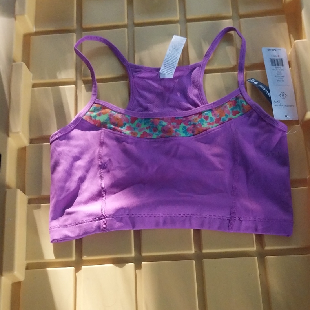 Nanette Lepore Purple Floral Trim Bra